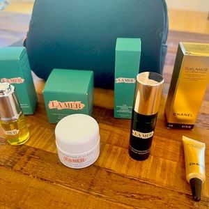 La Mer Set -Moisturizing Soft Cream, Renewal Oil, Regenerating Serum, Chanel Eye